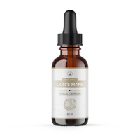 lion's mane alcohol free glycerin dual extract adaptogenic mushroom cognitive boost focus mood
